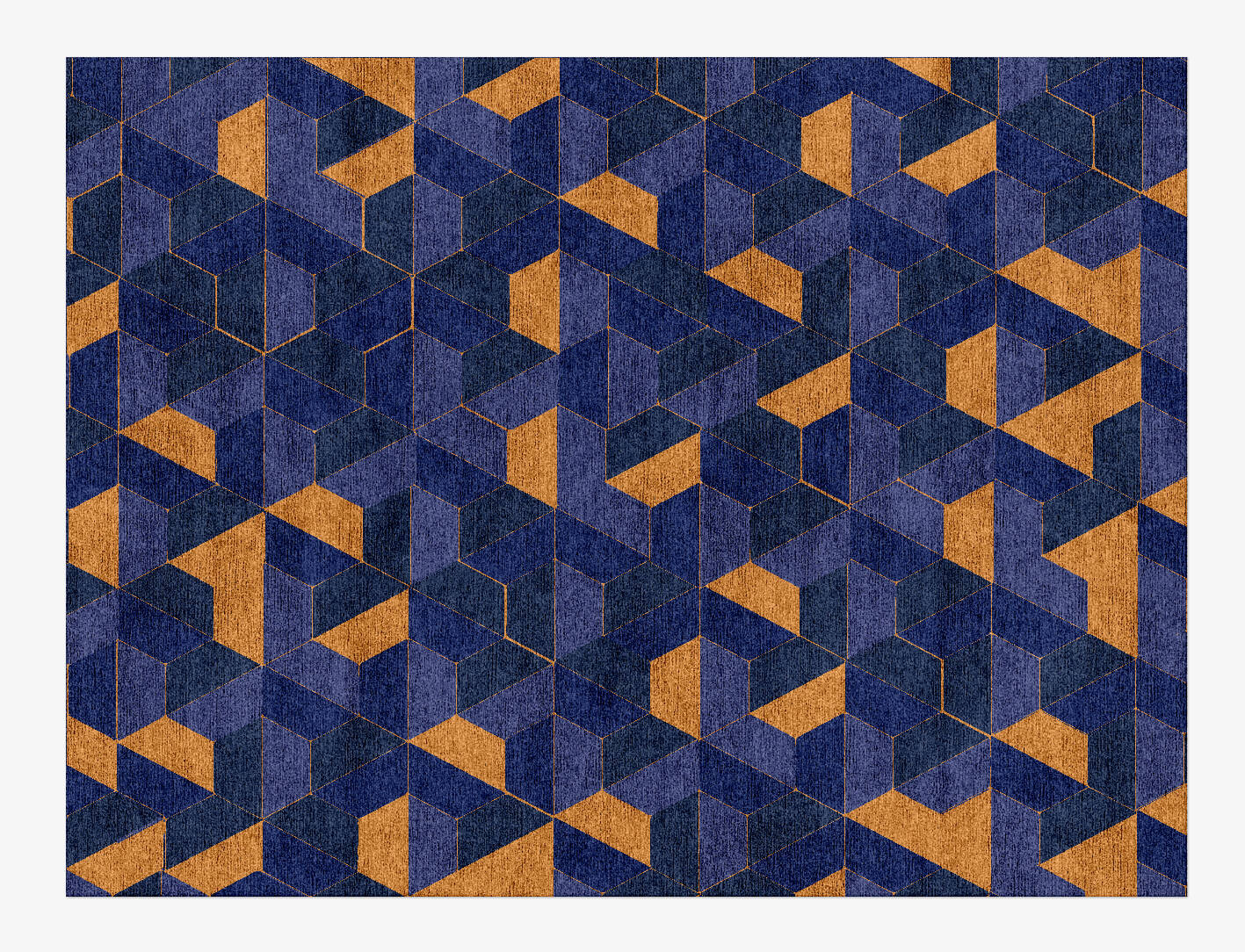 Divisions Modern Geometrics Rectangle Hand Knotted Bamboo Silk Custom Rug by Rug Artisan