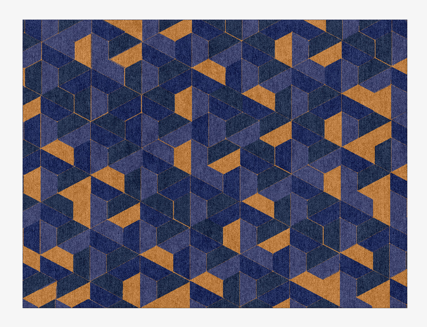Divisions Geometric Rectangle Hand Knotted Tibetan Wool Custom Rug by Rug Artisan