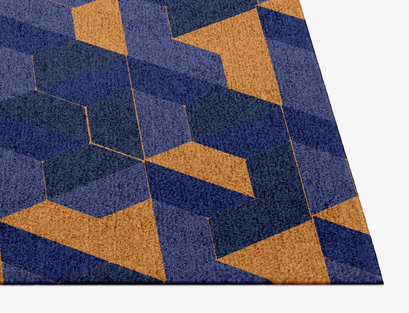 Divisions Geometric Rectangle Hand Knotted Tibetan Wool Custom Rug by Rug Artisan