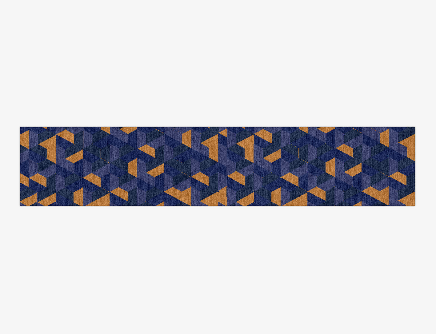 Divisions Geometric Runner Hand Knotted Tibetan Wool Custom Rug by Rug Artisan