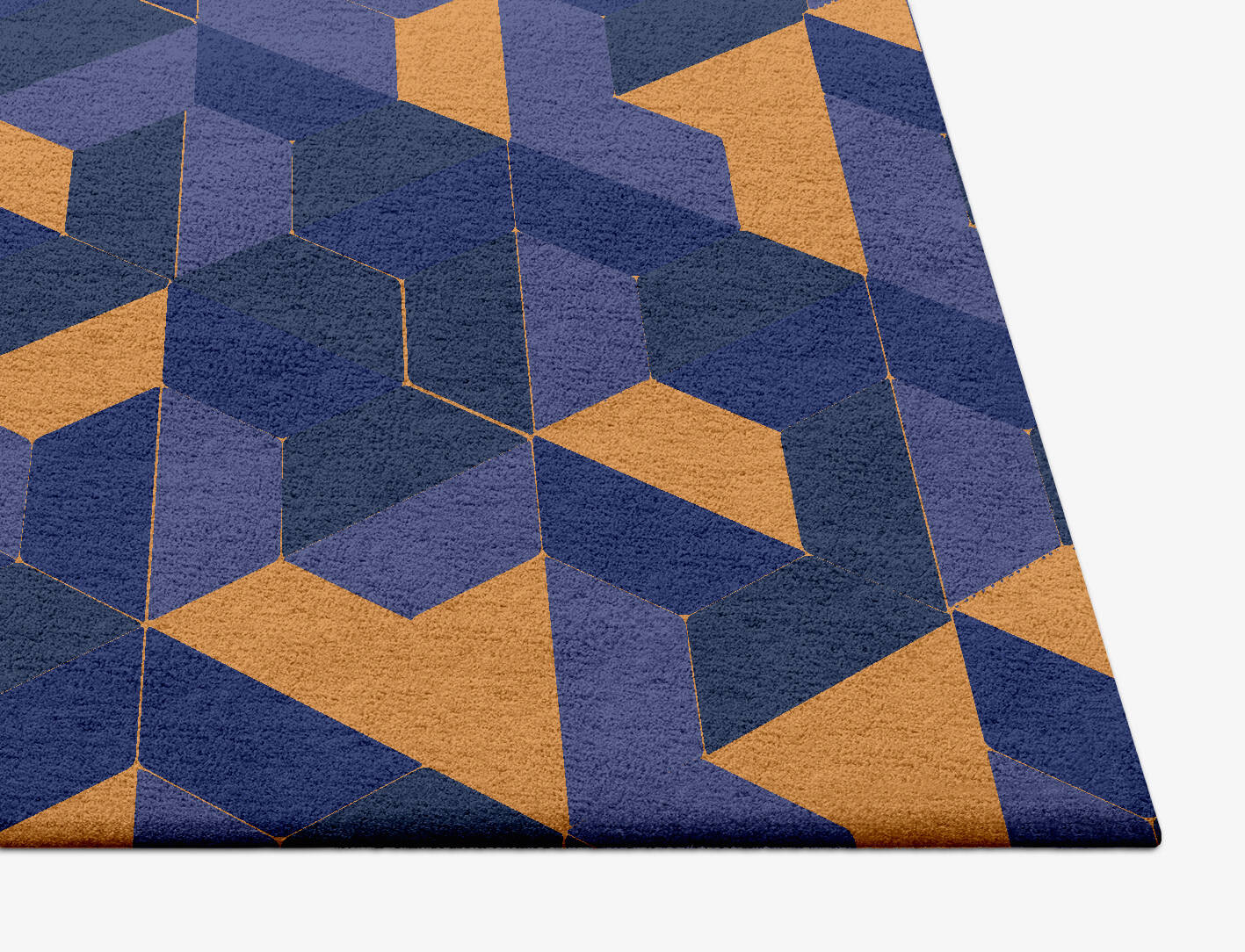 Divisions Modern Geometrics Square Hand Tufted Pure Wool Custom Rug by Rug Artisan