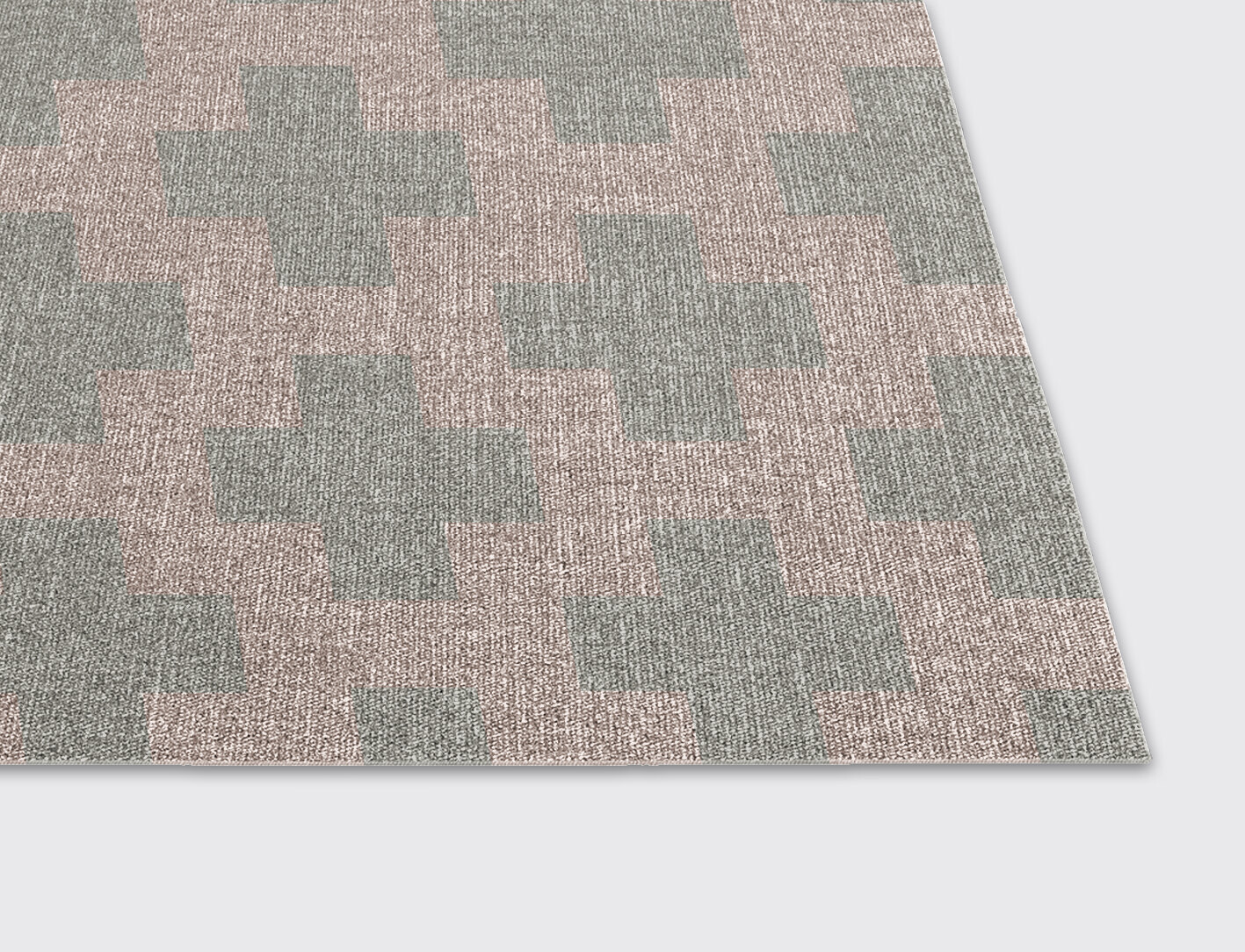 Dotly Geometric Rectangle Flatweave New Zealand Wool Custom Rug by Rug Artisan