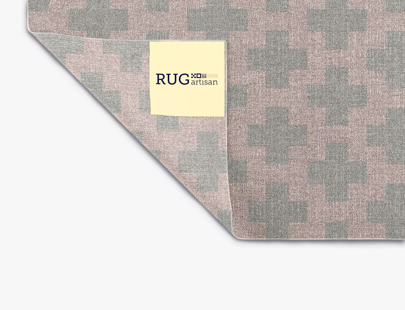 Dotly Geometric Rectangle Flatweave New Zealand Wool Custom Rug by Rug Artisan