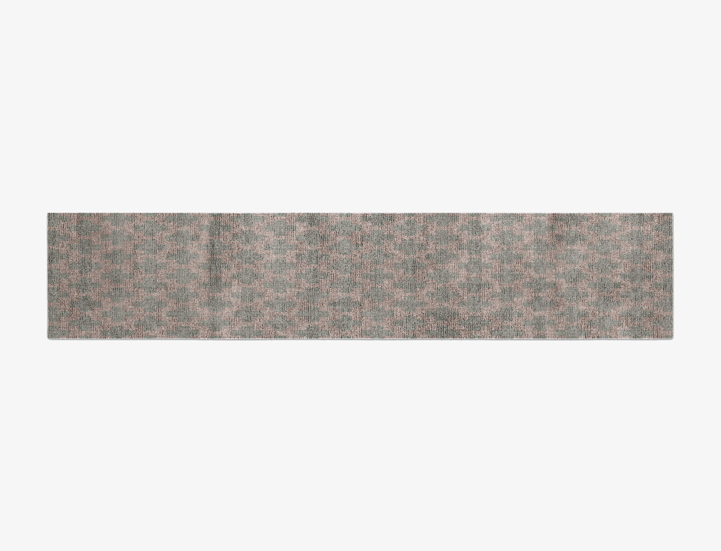 Dotly Geometric Runner Flatweave Bamboo Silk Custom Rug by Rug Artisan