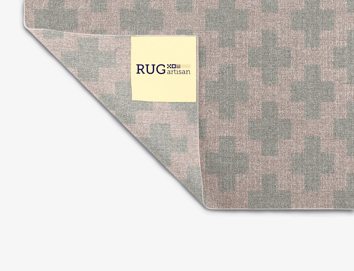 Dotly Geometric Square Flatweave New Zealand Wool Custom Rug by Rug Artisan