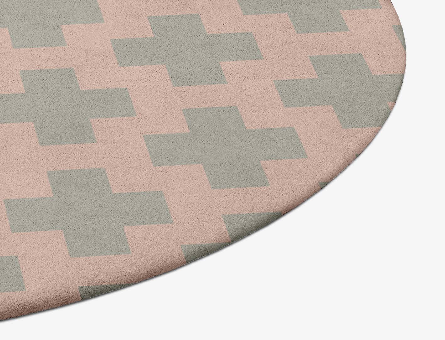 Dotly Geometric Oval Hand Tufted Pure Wool Custom Rug by Rug Artisan