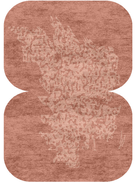 Dotted Stone Terrazzo Play Eight Hand Knotted Bamboo Silk Custom Rug by Rug Artisan