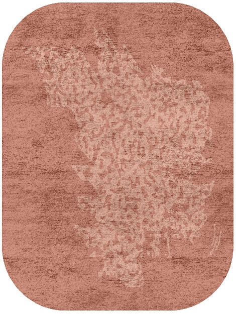 Dotted Stone Terrazzo Play Oblong Hand Tufted Bamboo Silk Custom Rug by Rug Artisan