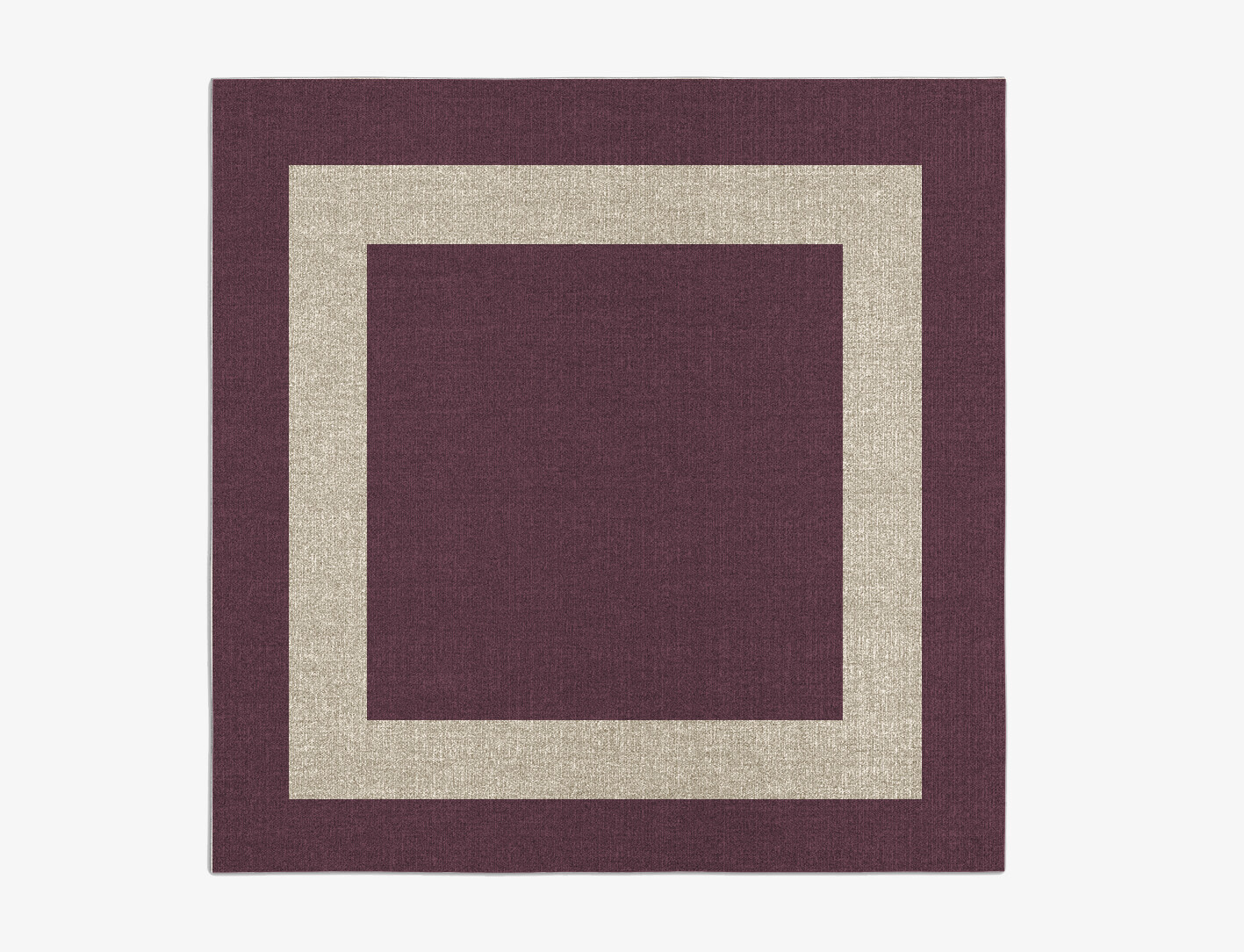 Double Border Geometric Square Flatweave New Zealand Wool Custom Rug by Rug Artisan