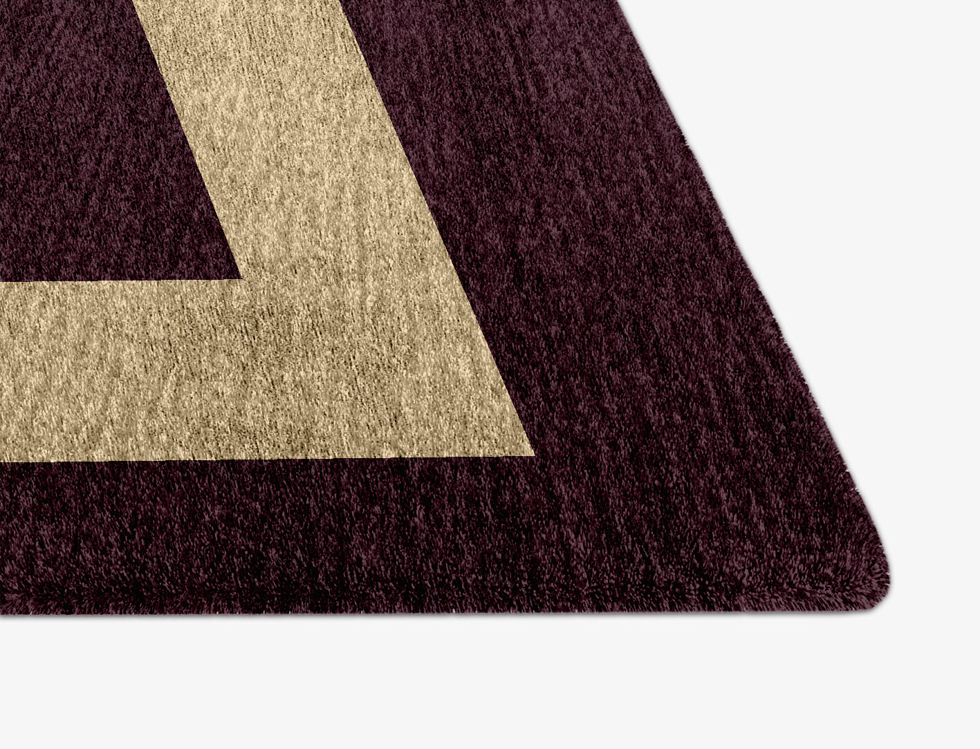Double Border Geometric Arch Hand Knotted Bamboo Silk Custom Rug by Rug Artisan