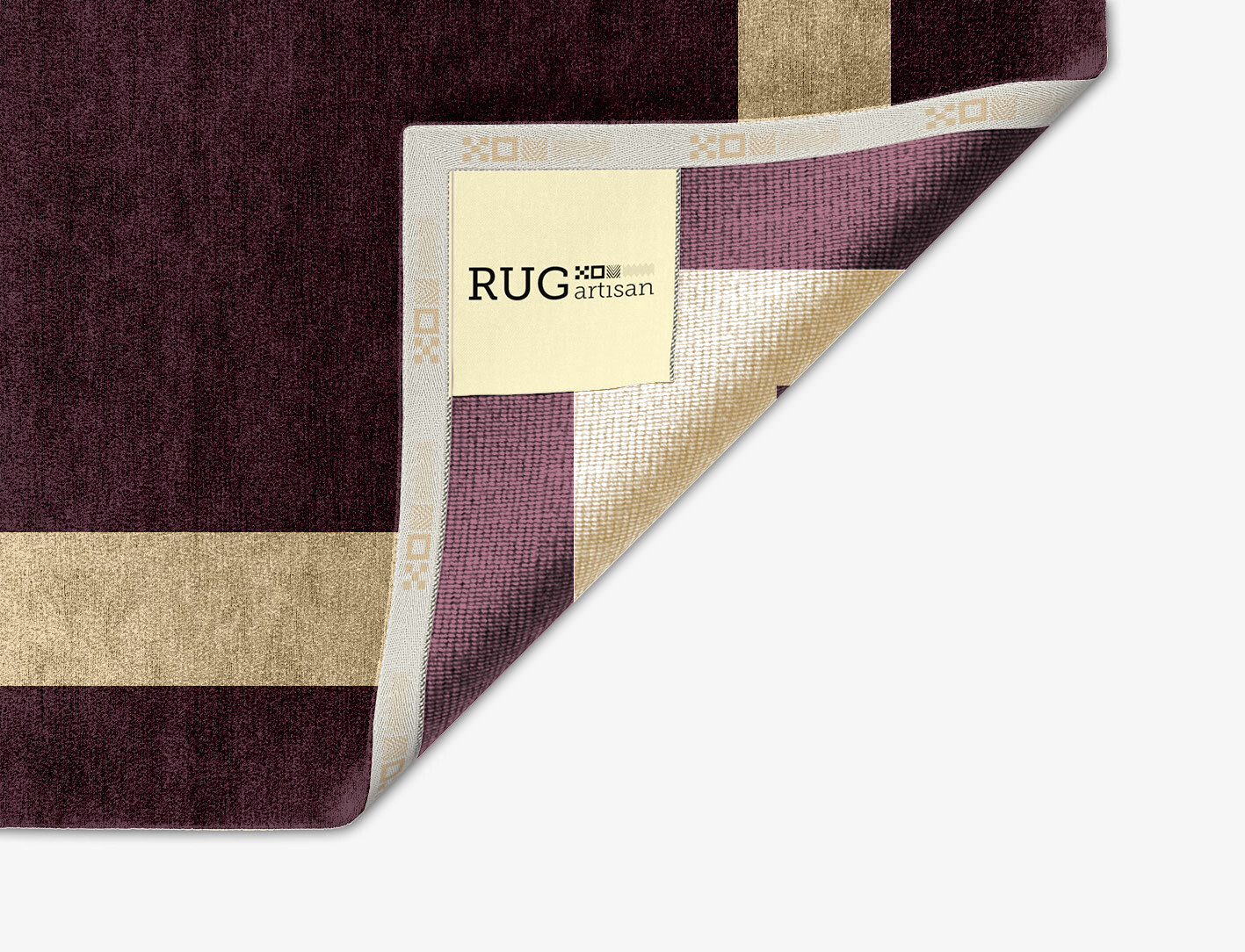 Double Border Geometric Arch Hand Knotted Bamboo Silk Custom Rug by Rug Artisan