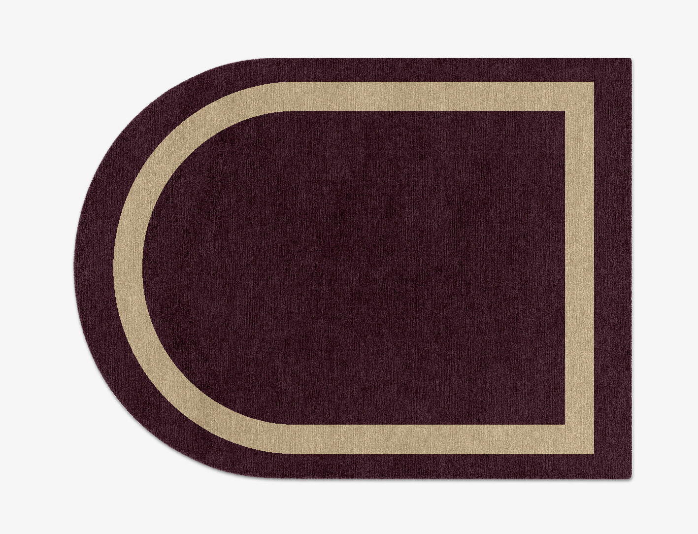 Double Border Geometric Arch Hand Knotted Tibetan Wool Custom Rug by Rug Artisan