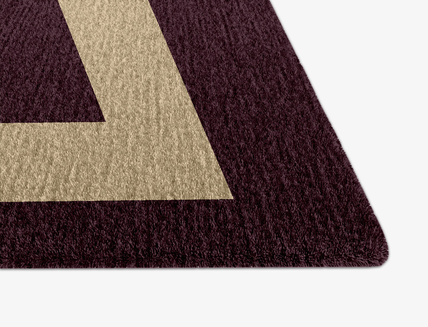 Double Border Geometric Arch Hand Knotted Tibetan Wool Custom Rug by Rug Artisan
