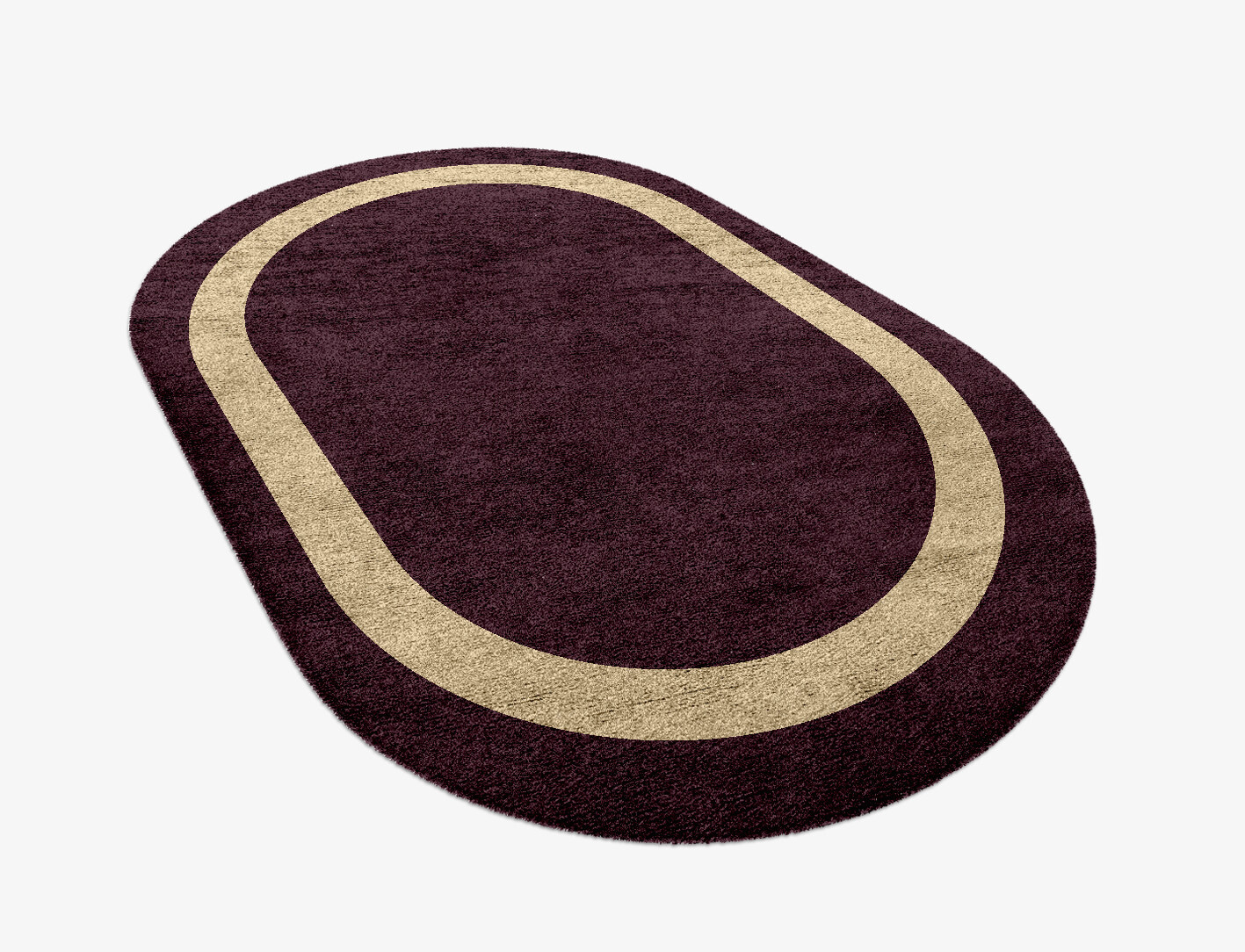 Double Border Geometric Capsule Hand Knotted Bamboo Silk Custom Rug by Rug Artisan
