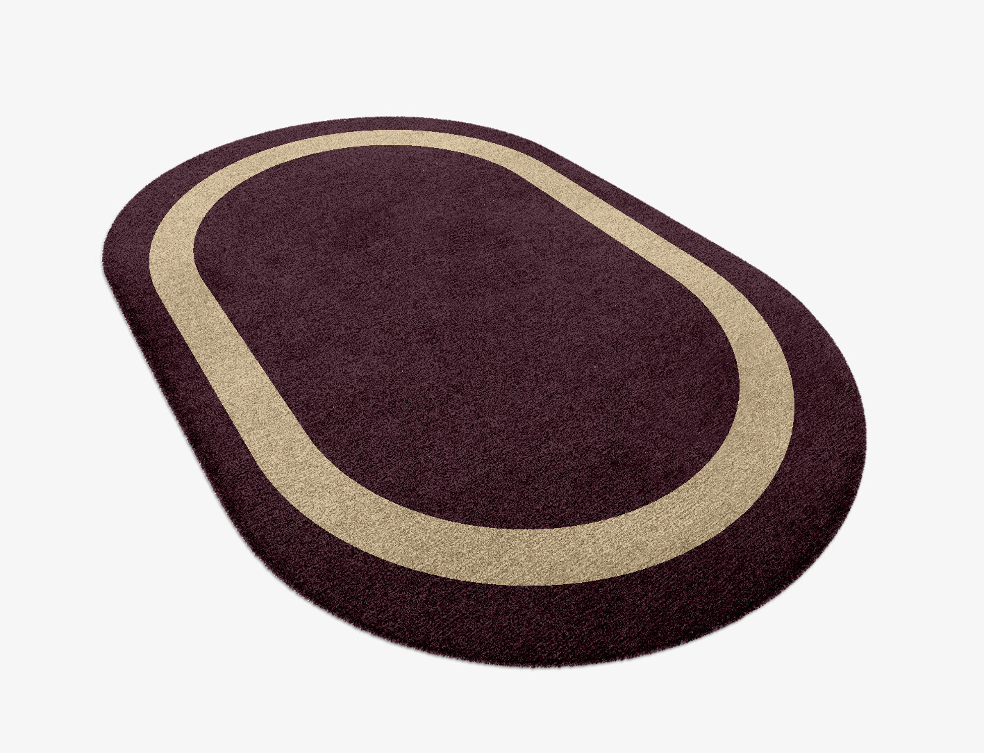 Double Border Geometric Capsule Hand Knotted Tibetan Wool Custom Rug by Rug Artisan