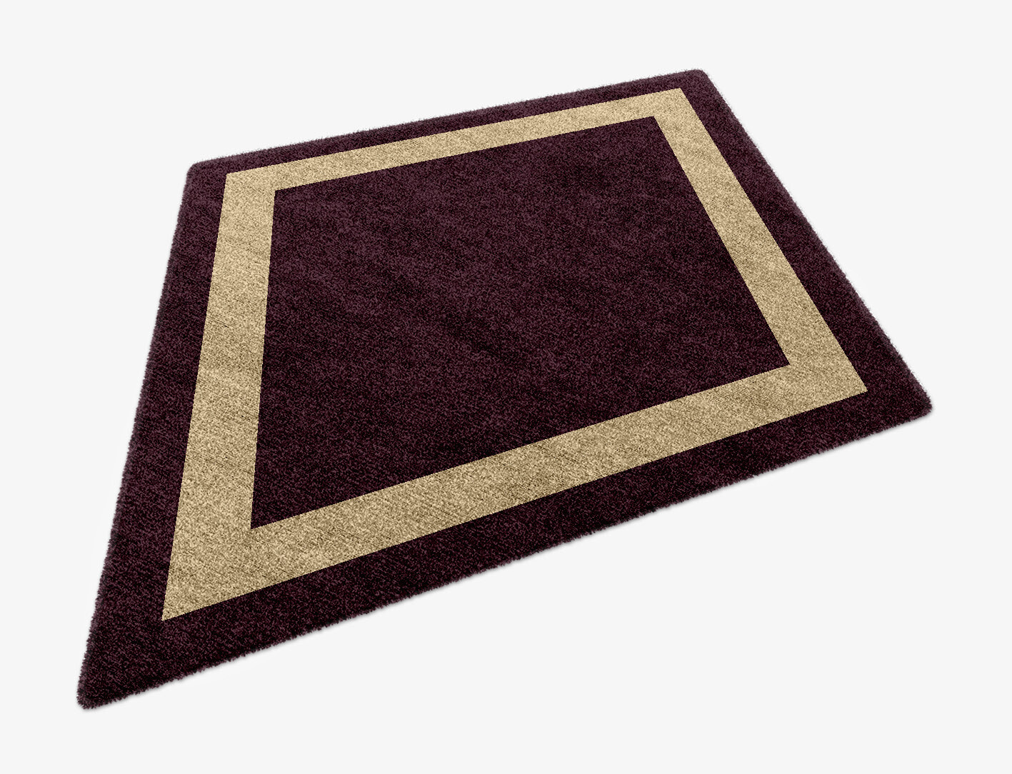 Double Border Geometric Diamond Hand Knotted Bamboo Silk Custom Rug by Rug Artisan