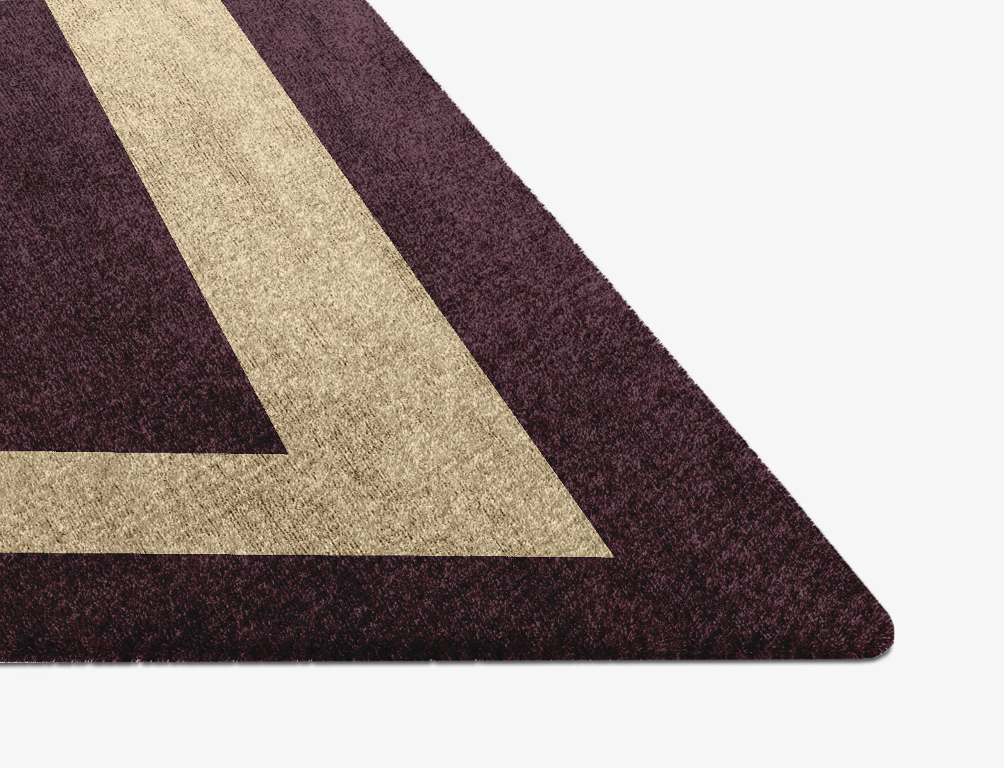 Double Border Geometric Diamond Hand Knotted Bamboo Silk Custom Rug by Rug Artisan