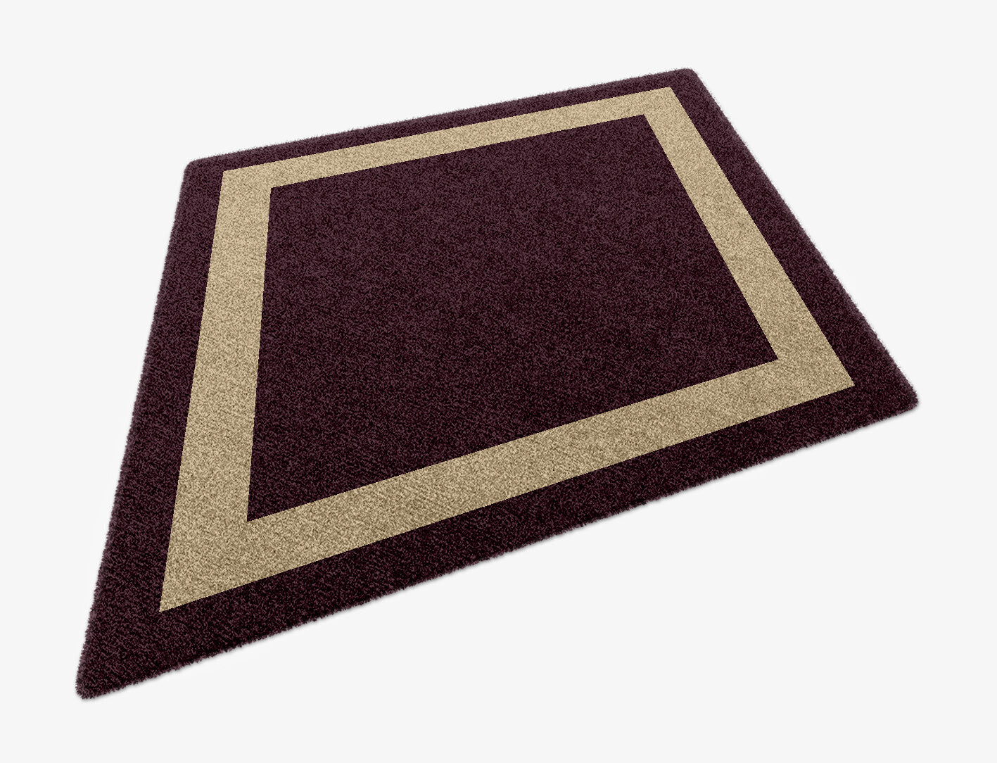 Double Border Geometric Diamond Hand Knotted Tibetan Wool Custom Rug by Rug Artisan