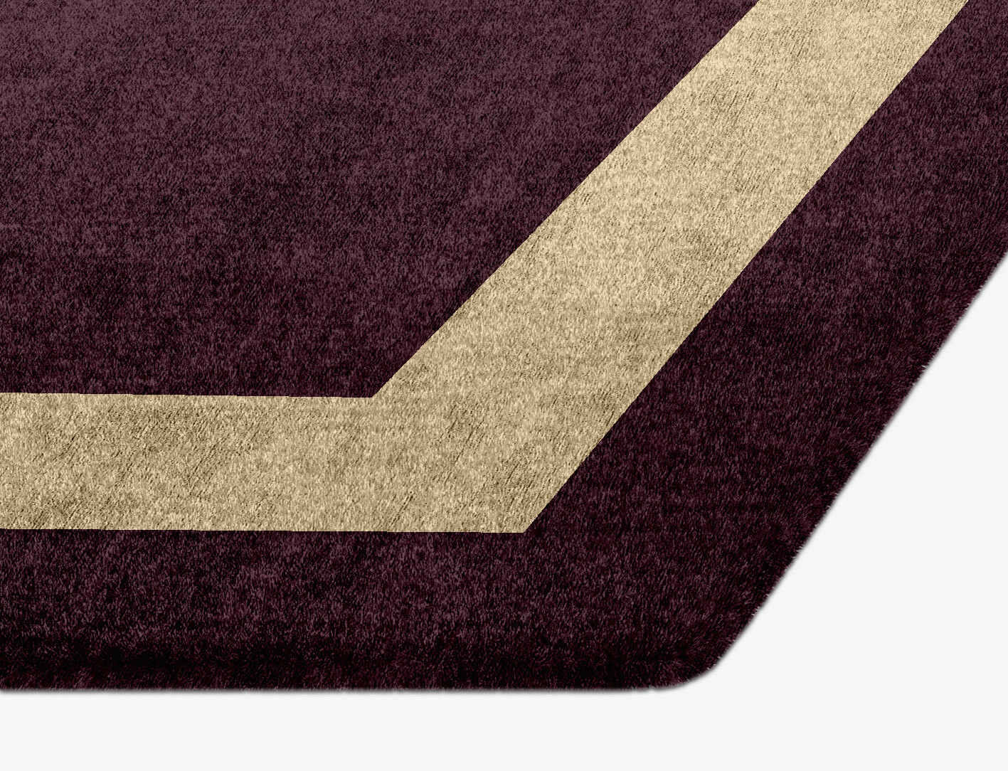 Double Border Geometric Hexagon Hand Knotted Bamboo Silk Custom Rug by Rug Artisan