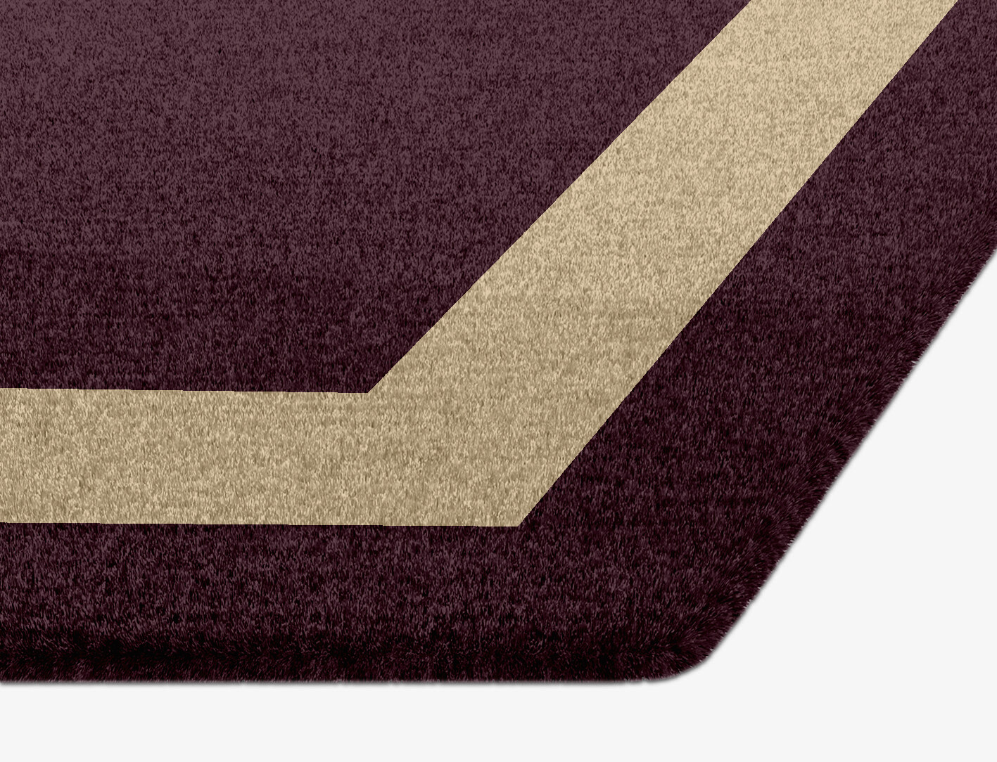 Double Border Geometric Hexagon Hand Knotted Tibetan Wool Custom Rug by Rug Artisan