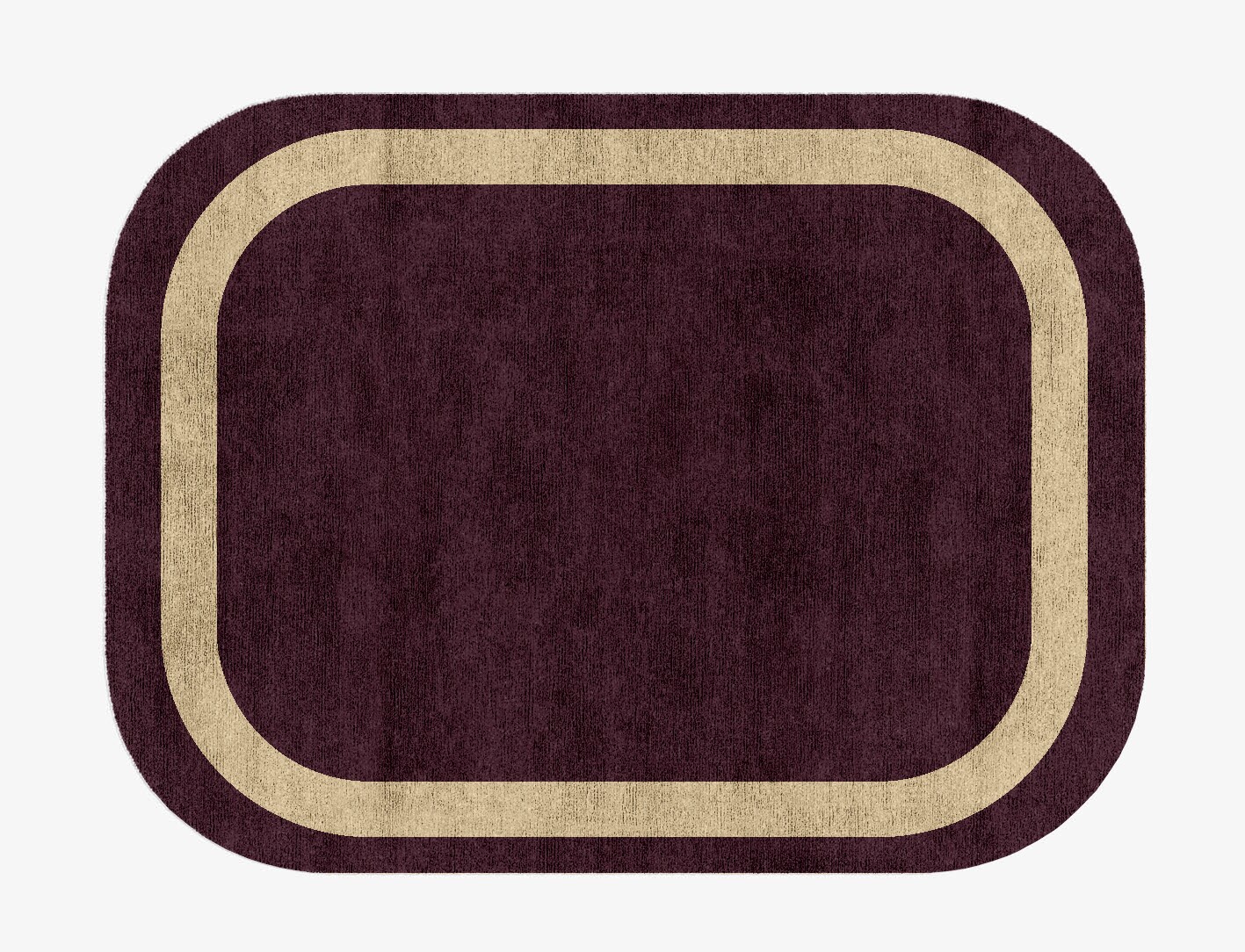 Double Border Geometric Oblong Hand Knotted Bamboo Silk Custom Rug by Rug Artisan