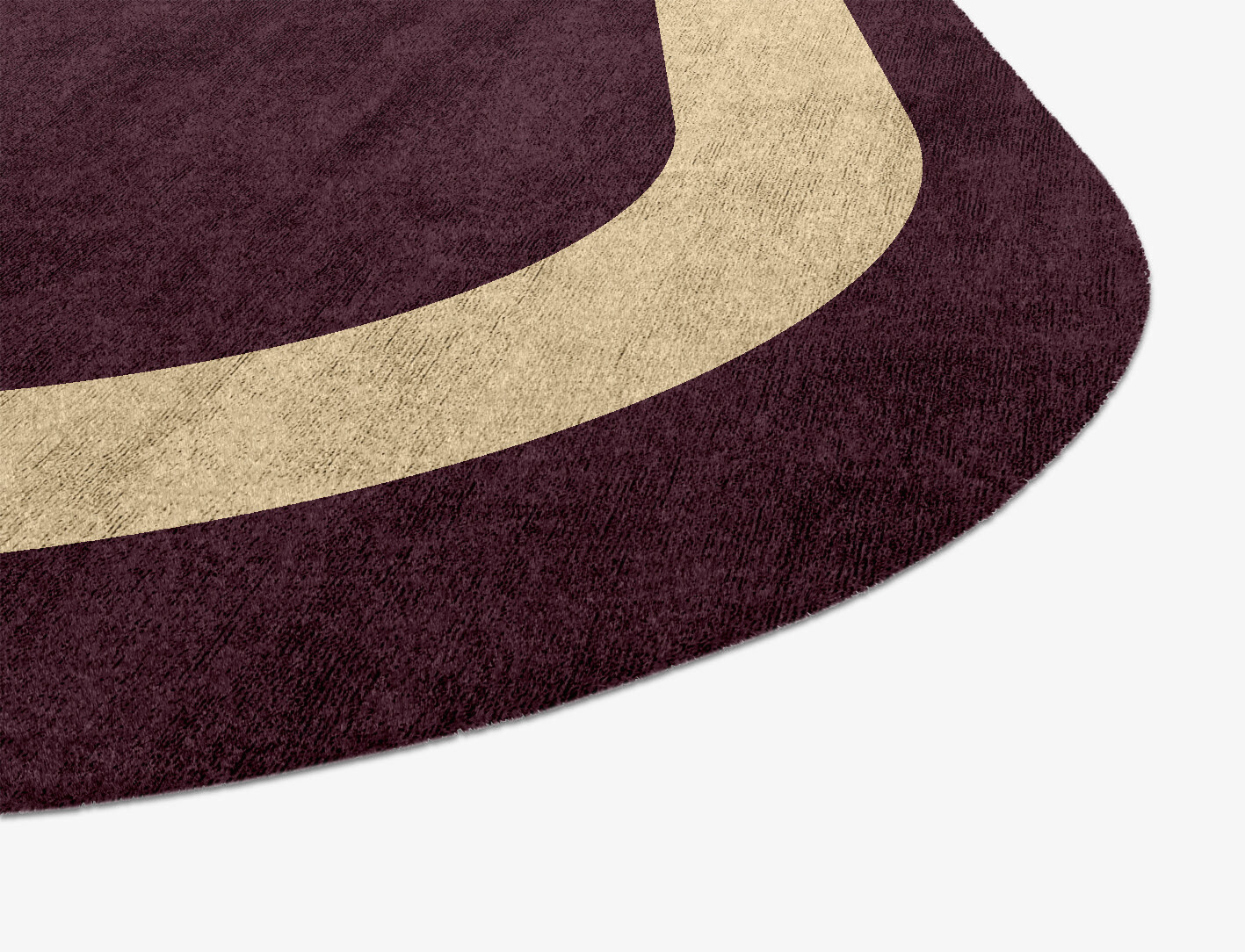 Double Border Geometric Oblong Hand Knotted Bamboo Silk Custom Rug by Rug Artisan
