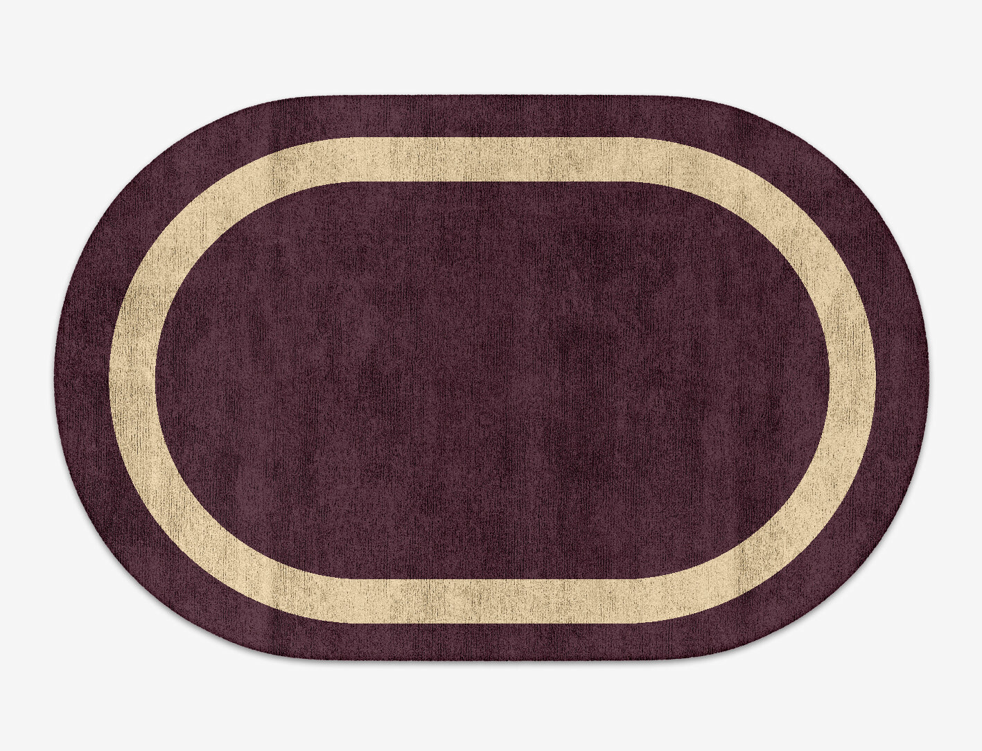 Double Border Geometric Capsule Hand Tufted Bamboo Silk Custom Rug by Rug Artisan