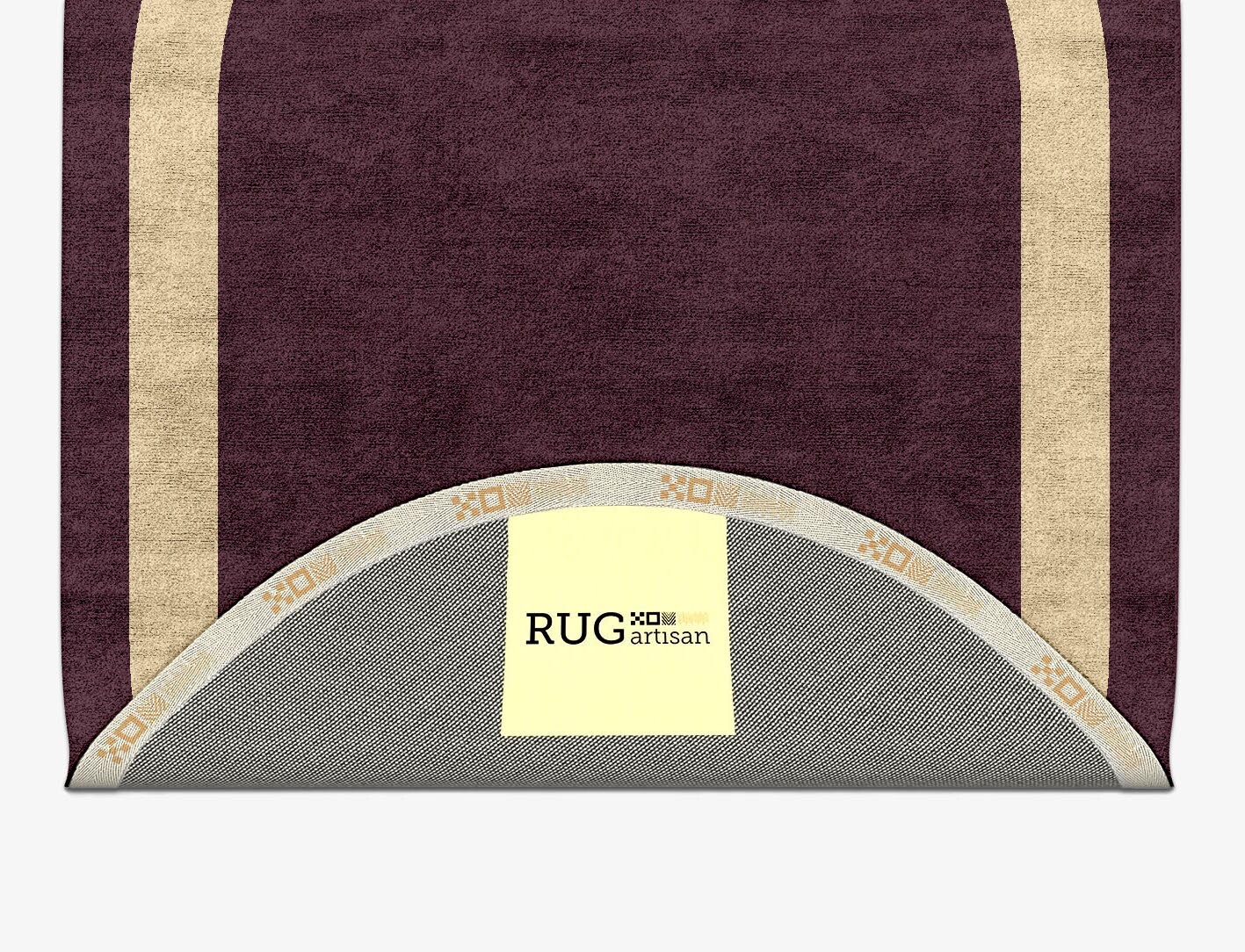 Double Border Geometric Capsule Hand Tufted Bamboo Silk Custom Rug by Rug Artisan