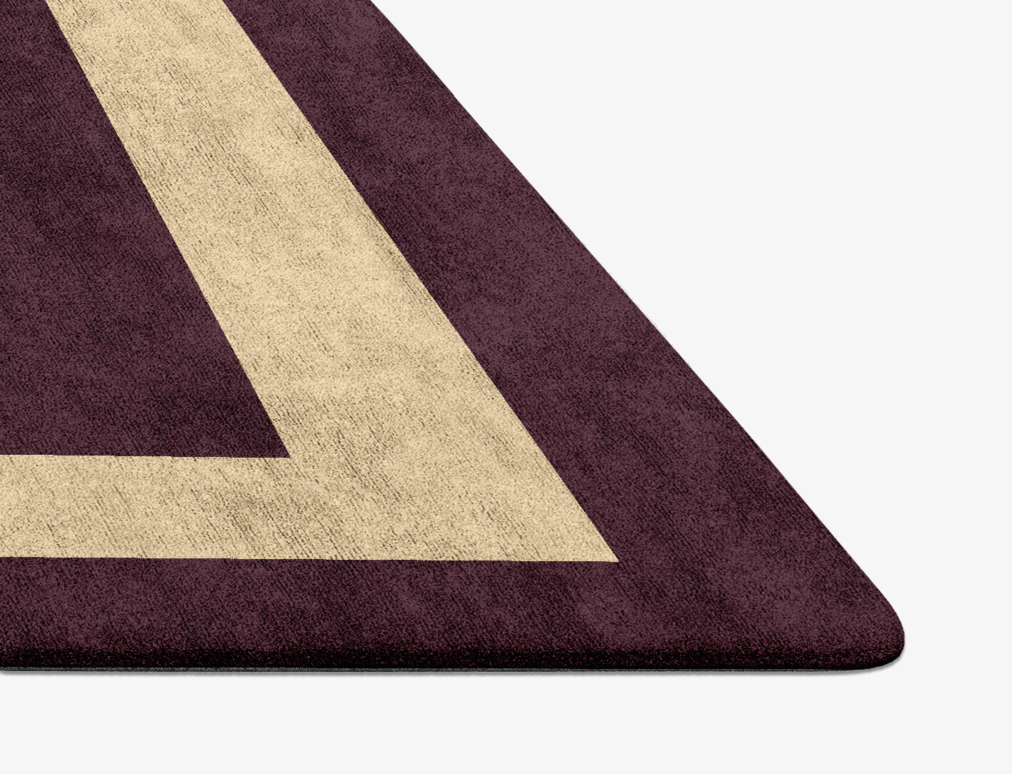 Double Border Geometric Diamond Hand Tufted Bamboo Silk Custom Rug by Rug Artisan