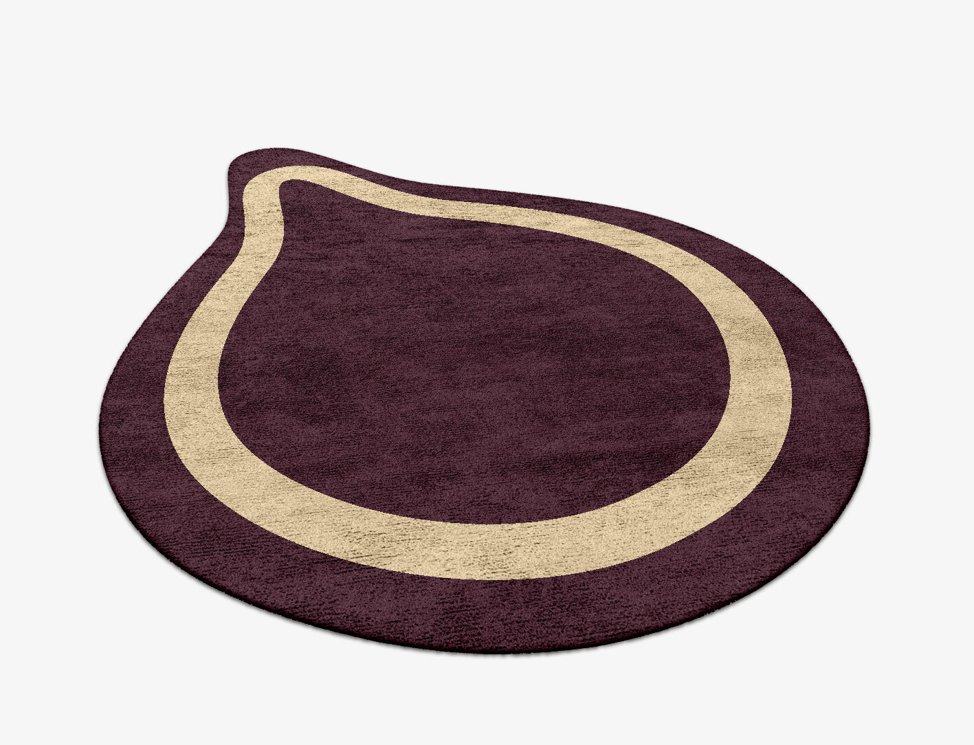 Double Border Geometric Drop Hand Tufted Bamboo Silk Custom Rug by Rug Artisan