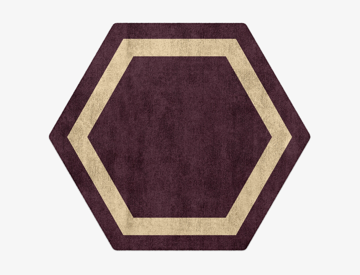 Double Border Geometric Hexagon Hand Tufted Bamboo Silk Custom Rug by Rug Artisan