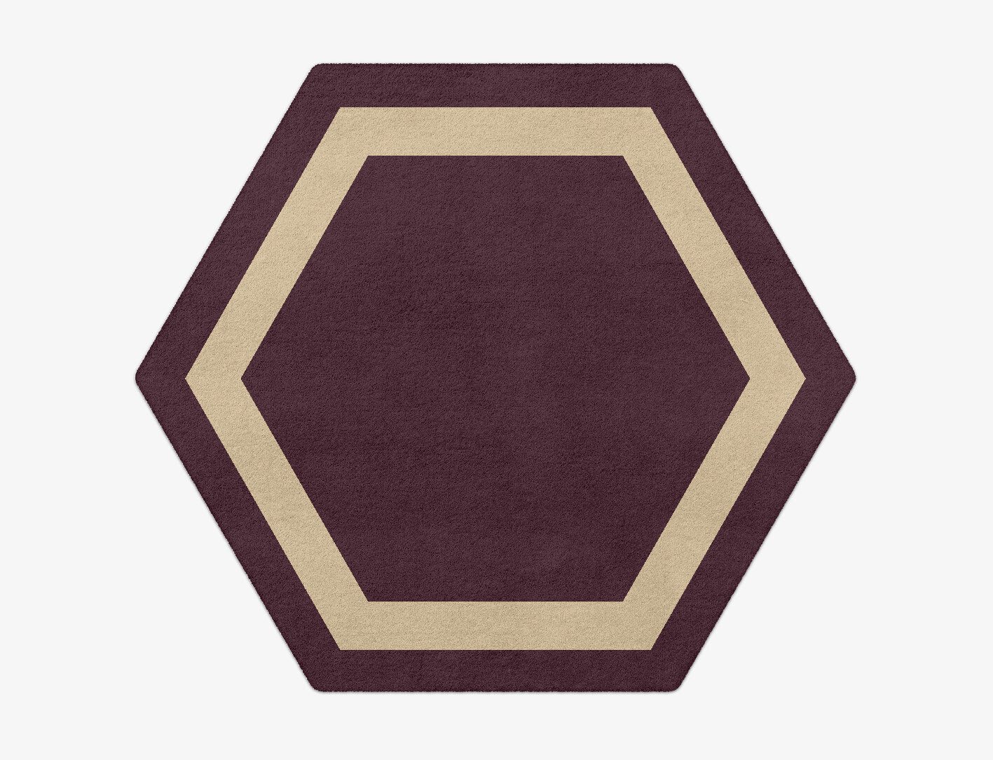 Double Border Geometric Hexagon Hand Tufted Pure Wool Custom Rug by Rug Artisan