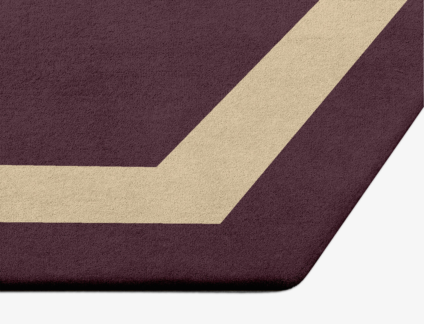 Double Border Geometric Hexagon Hand Tufted Pure Wool Custom Rug by Rug Artisan
