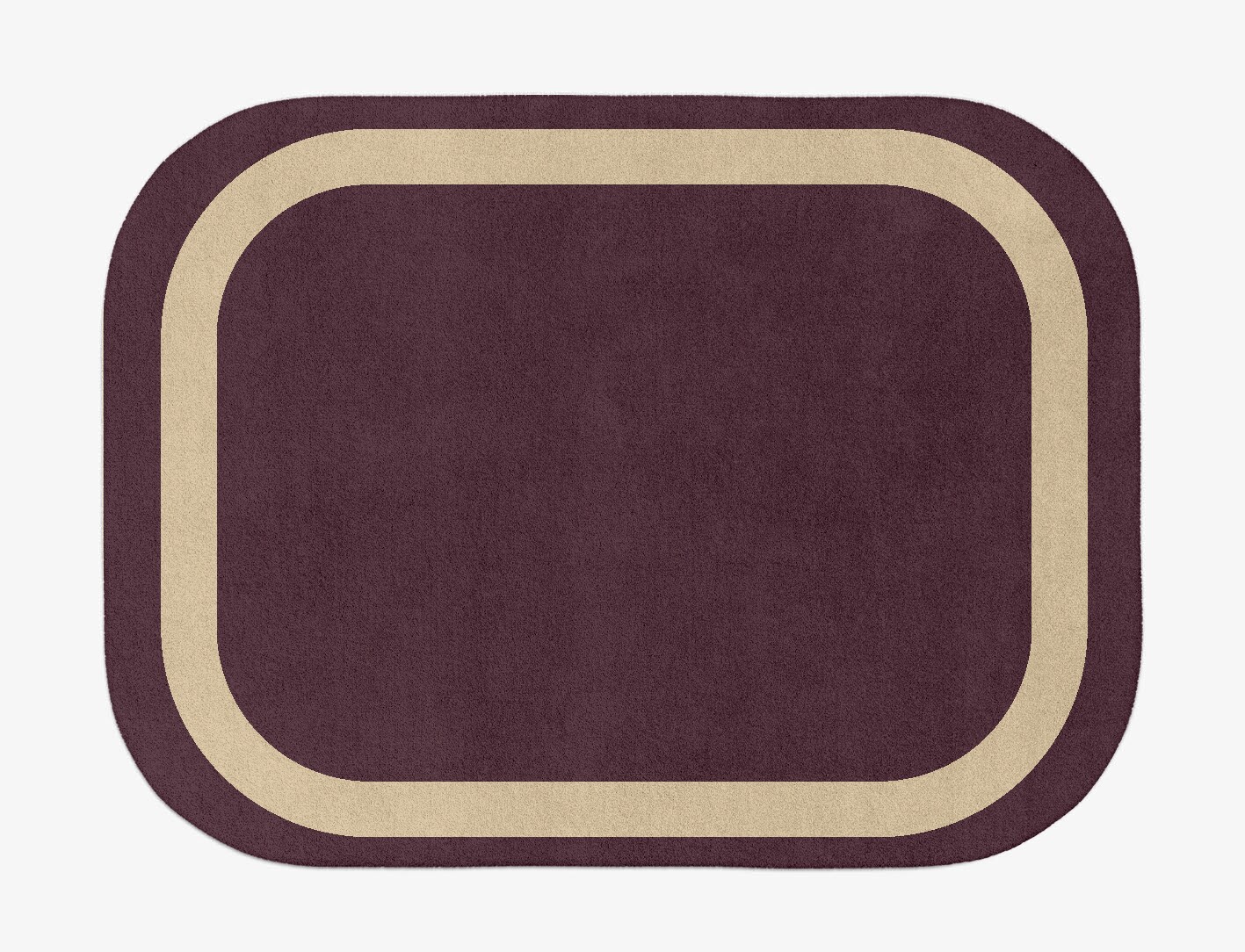 Double Border Geometric Oblong Hand Tufted Pure Wool Custom Rug by Rug Artisan