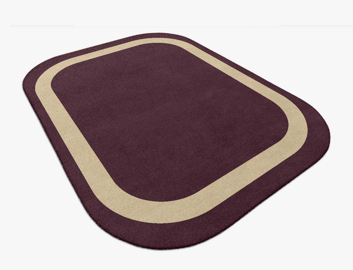 Double Border Geometric Oblong Hand Tufted Pure Wool Custom Rug by Rug Artisan