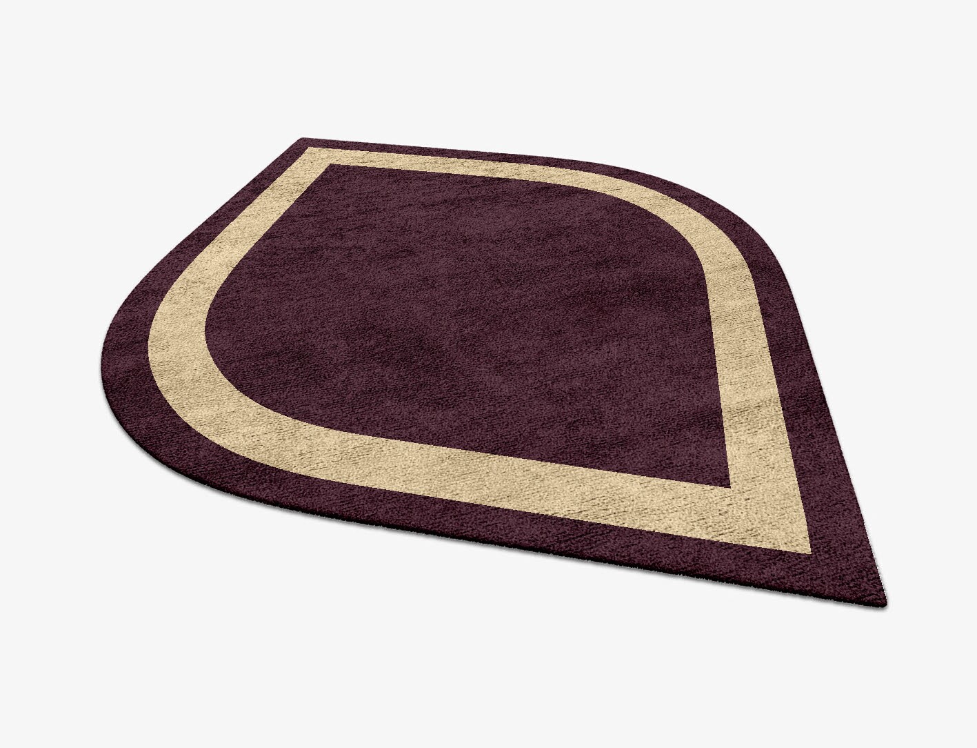 Double Border Geometric Ogee Hand Tufted Bamboo Silk Custom Rug by Rug Artisan