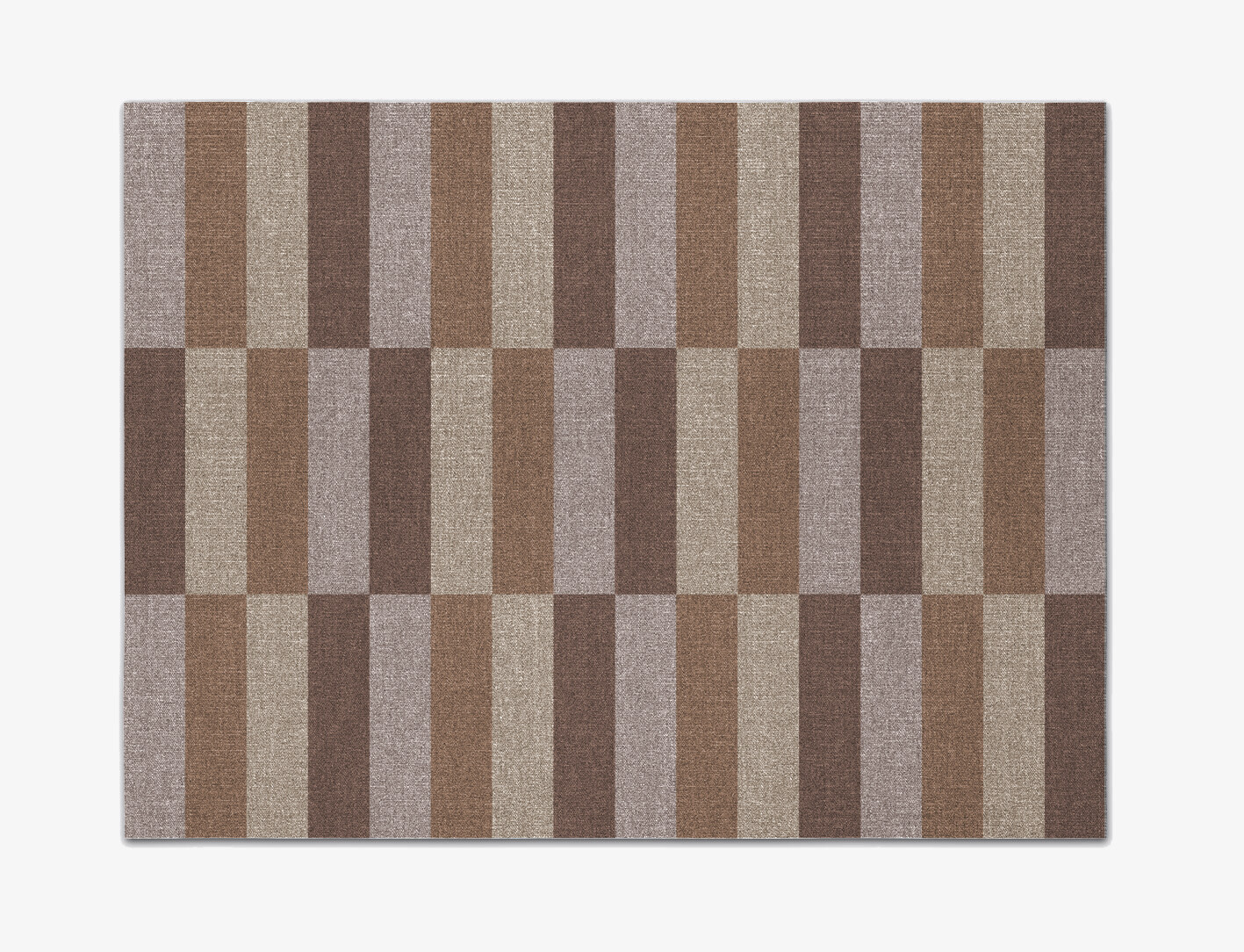 Dove Geometric Rectangle Flatweave New Zealand Wool Custom Rug by Rug Artisan