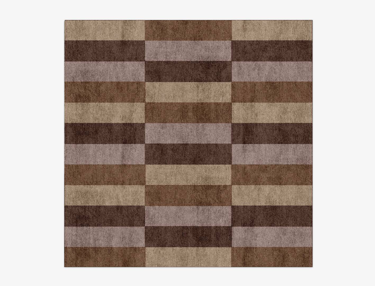 Dove Geometric Square Hand Knotted Bamboo Silk Custom Rug by Rug Artisan