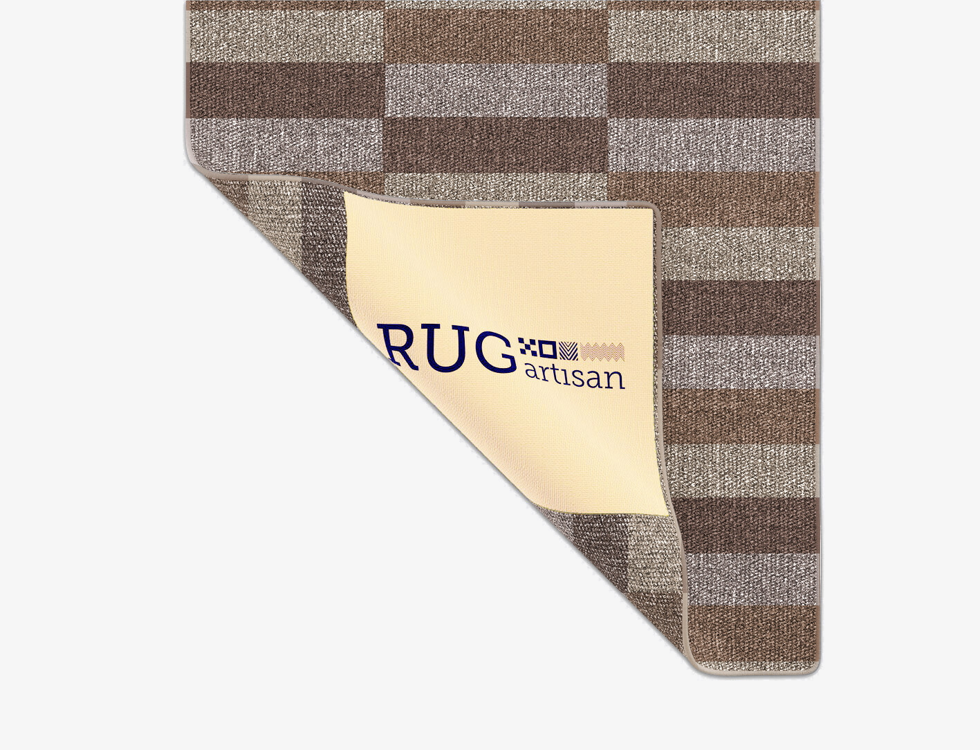 Dove Geometric Runner Outdoor Recycled Yarn Custom Rug by Rug Artisan
