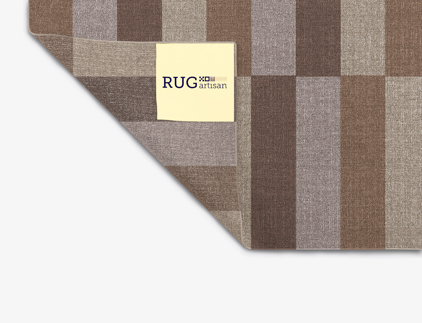 Dove Geometric Square Outdoor Recycled Yarn Custom Rug by Rug Artisan
