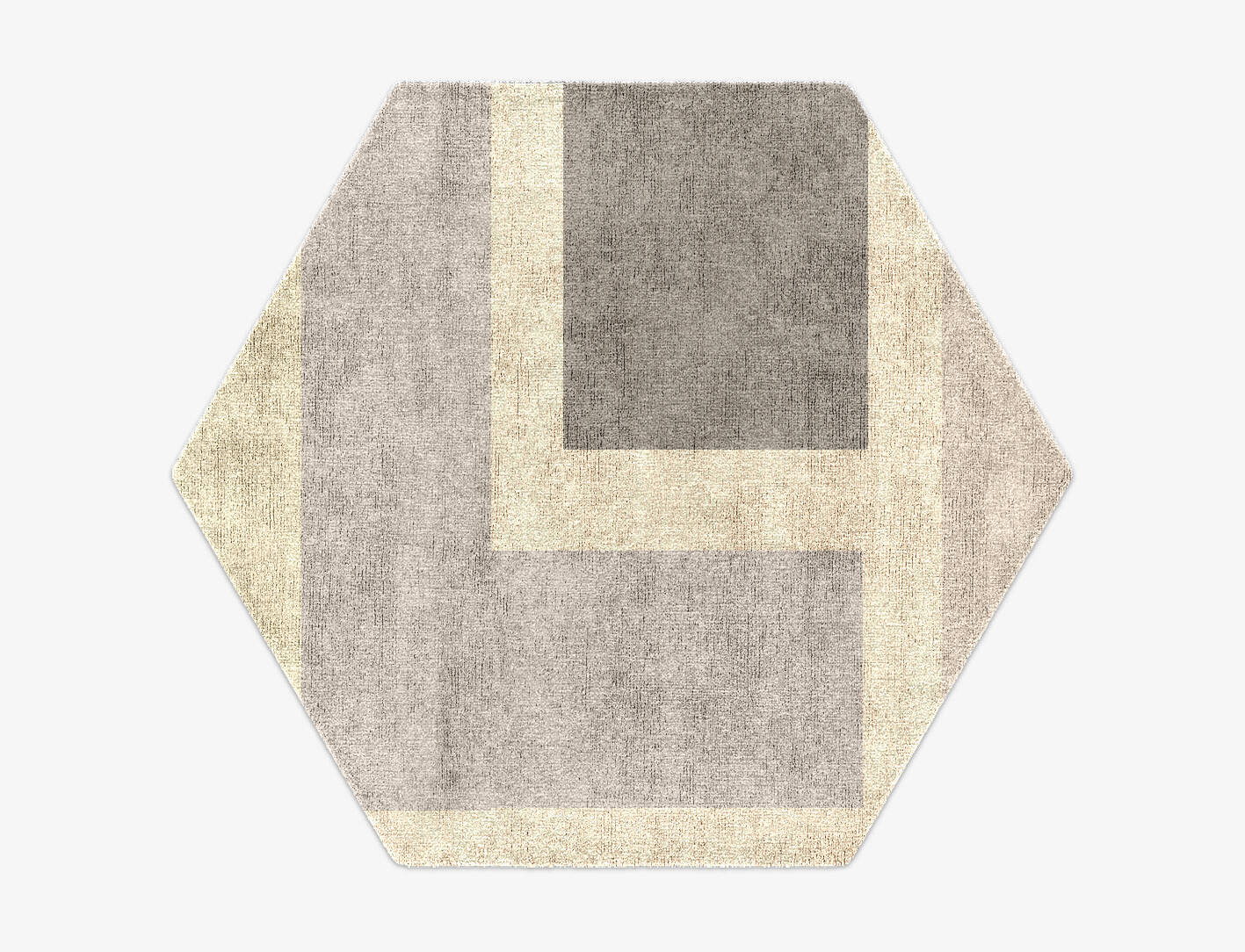 Dowie  Hexagon Hand Knotted Bamboo Silk Custom Rug by Rug Artisan