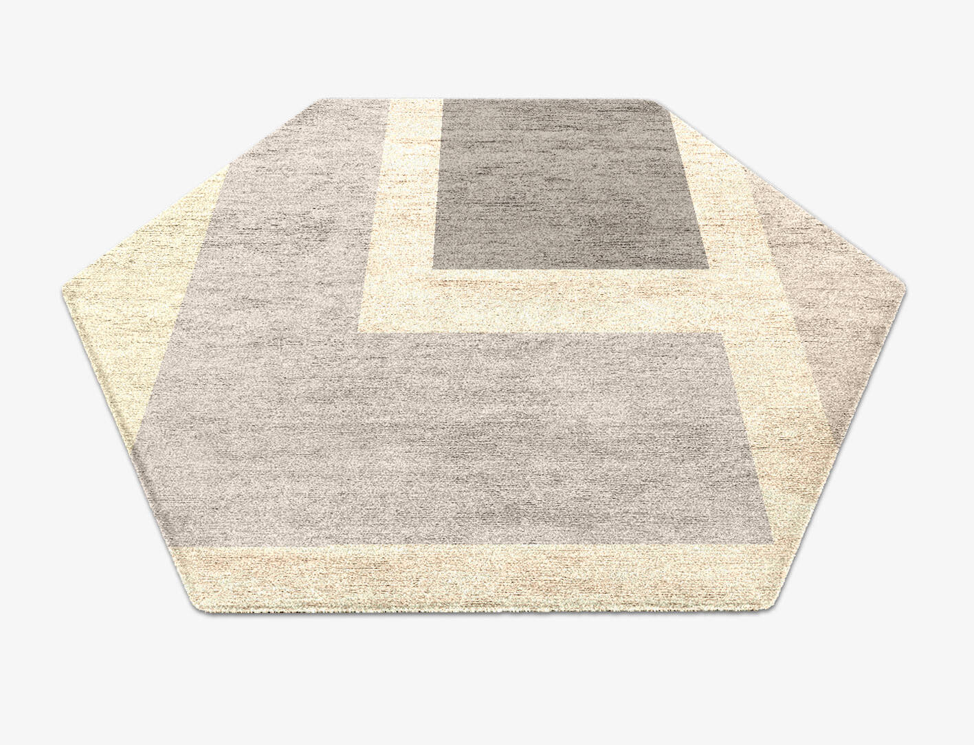 Dowie  Hexagon Hand Knotted Bamboo Silk Custom Rug by Rug Artisan