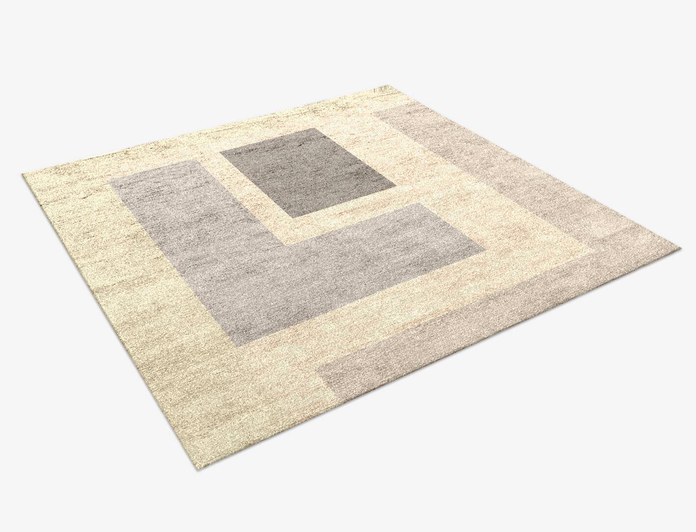 Dowie  Square Hand Knotted Bamboo Silk Custom Rug by Rug Artisan
