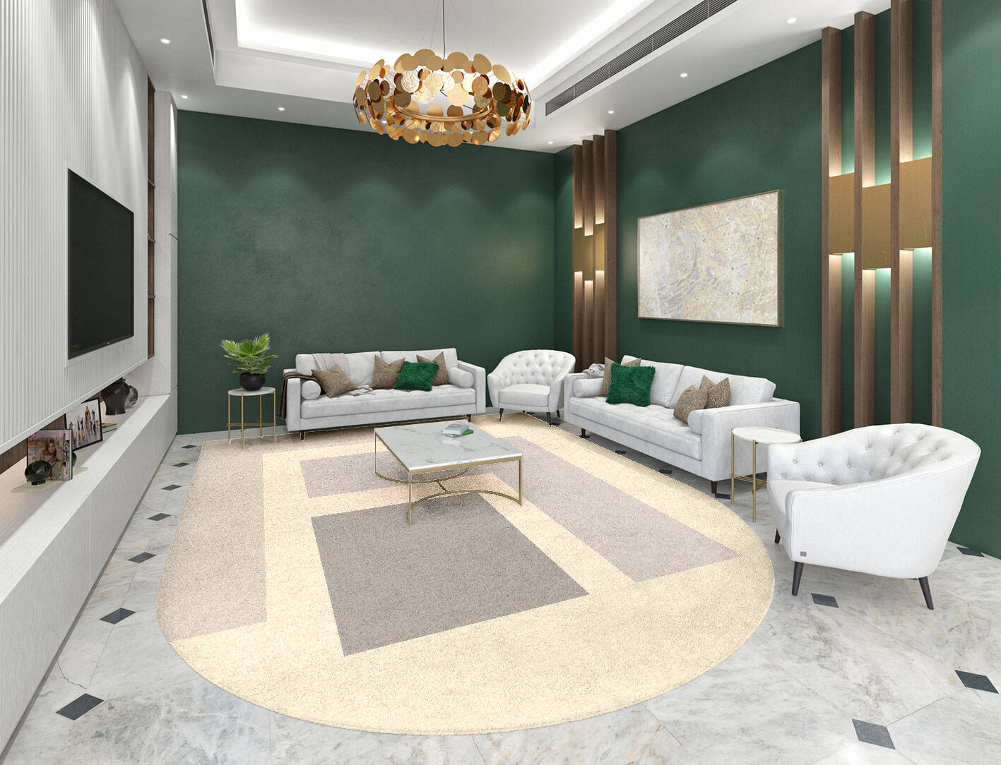 Dowie  Arch Hand Tufted Pure Wool Custom Rug by Rug Artisan