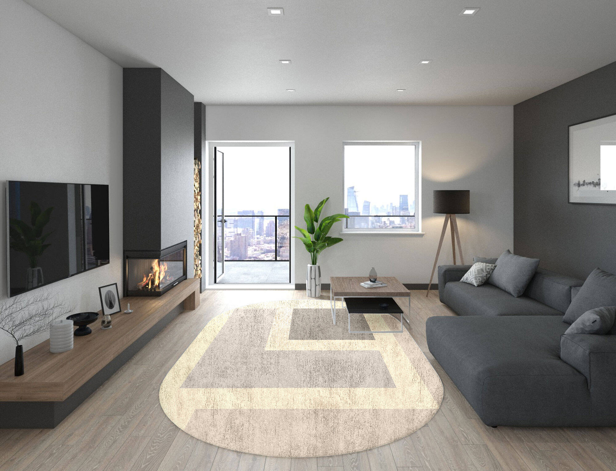 Dowie  Capsule Hand Tufted Bamboo Silk Custom Rug by Rug Artisan