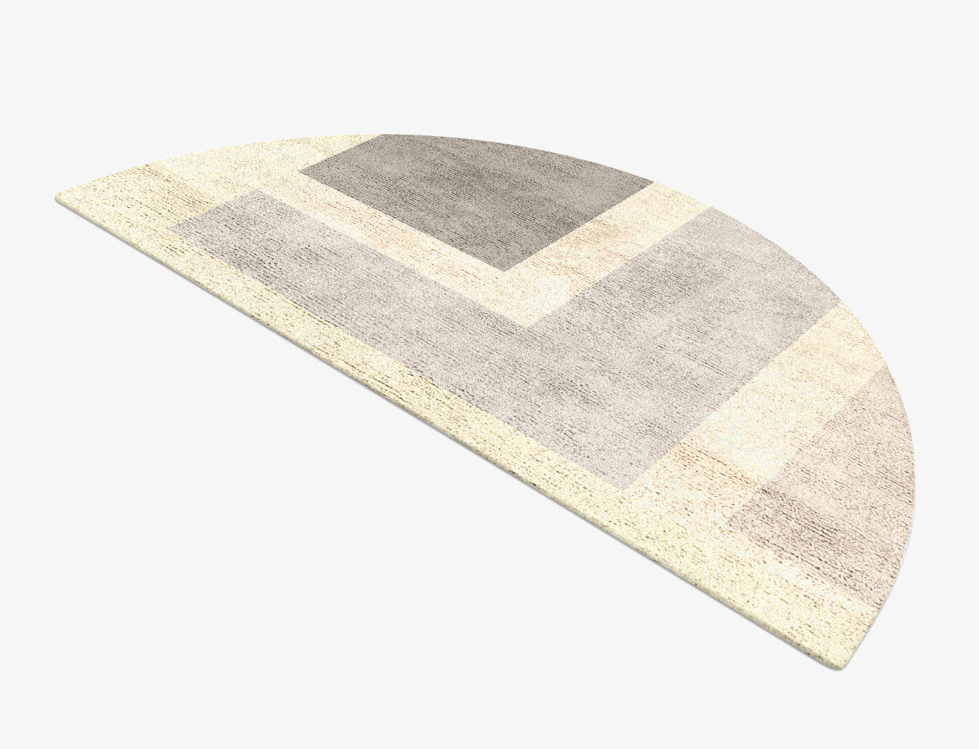 Dowie  Halfmoon Hand Tufted Bamboo Silk Custom Rug by Rug Artisan