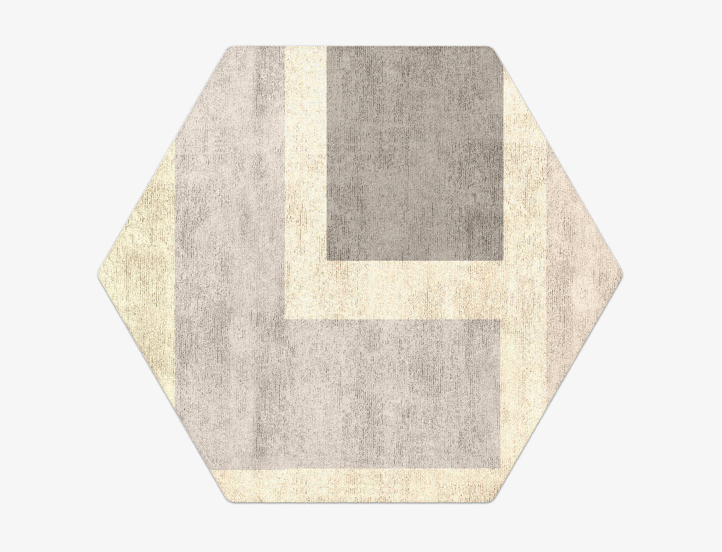 Dowie  Hexagon Hand Tufted Bamboo Silk Custom Rug by Rug Artisan