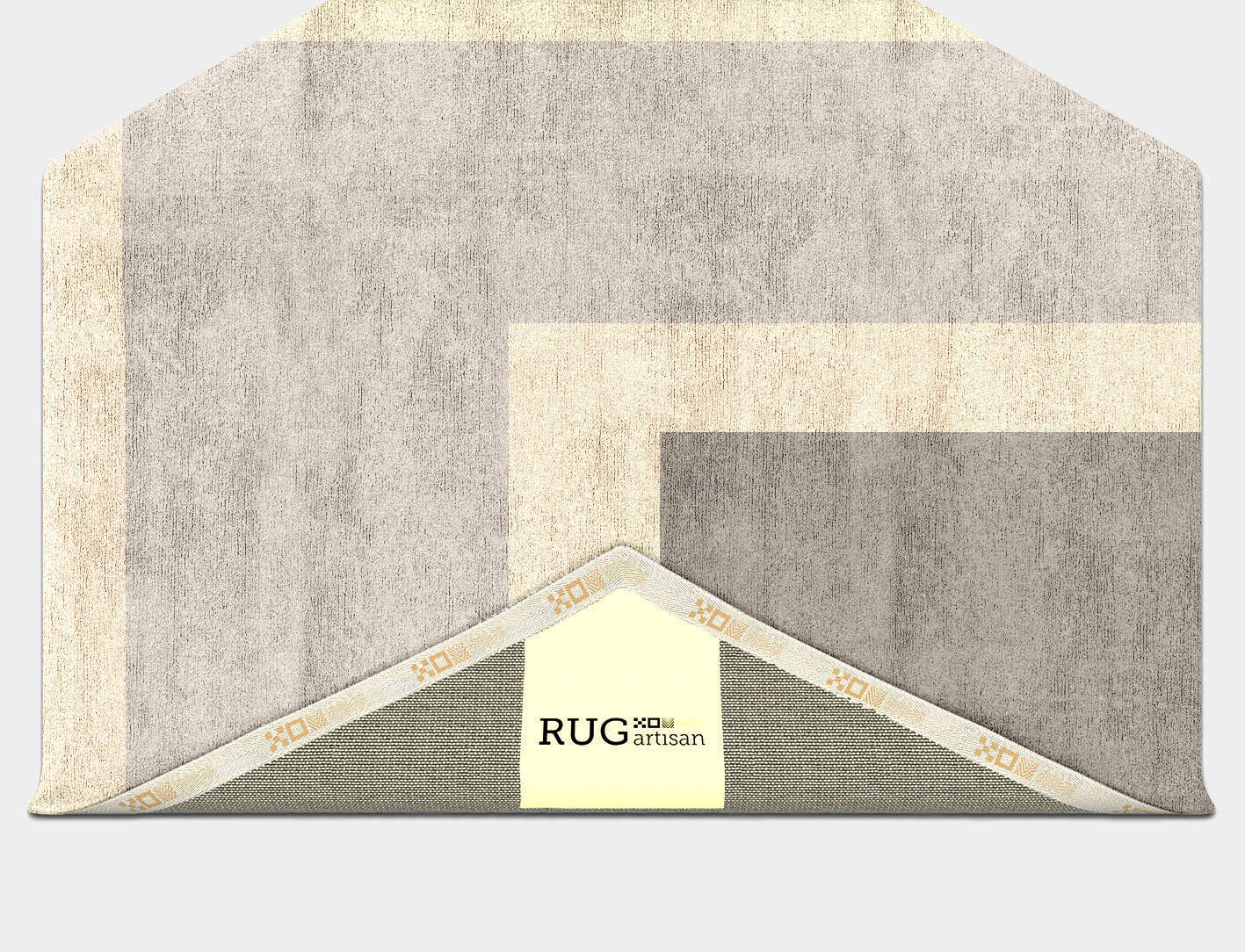 Dowie  Hexagon Hand Tufted Bamboo Silk Custom Rug by Rug Artisan