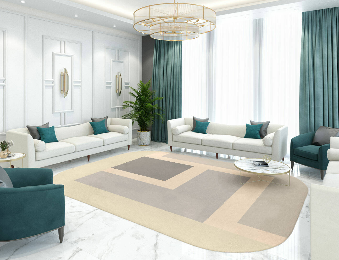 Dowie  Oblong Hand Tufted Pure Wool Custom Rug by Rug Artisan