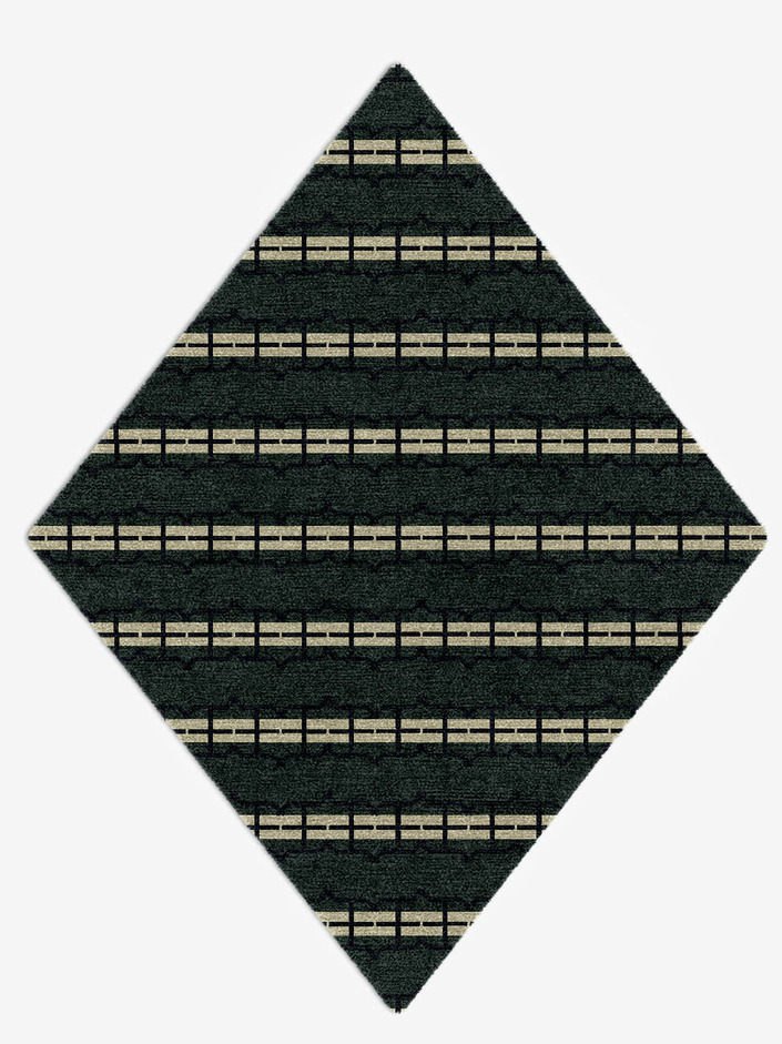 Drome Geometric Diamond Hand Knotted Tibetan Wool Custom Rug by Rug Artisan